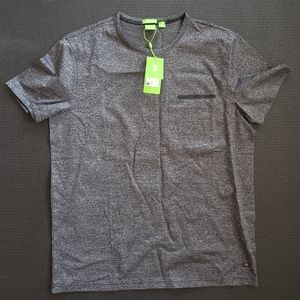 Hugo Boss T-shirt with Pocket Slit in Mercerized Cotton